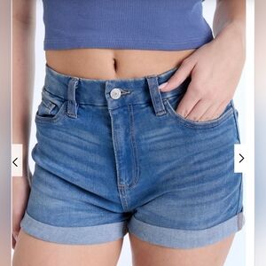 Aeropostale Blue Jean Shorts High-Waisted Casual